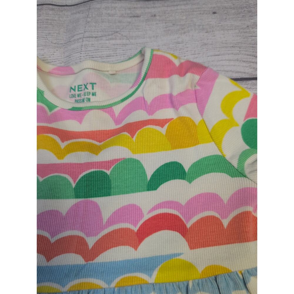 5/6 Next Colorful Ribbed Dress - Picture 2 of 6